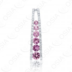 18 KARAT DIAMOND AND GEMSTONE PENDANT