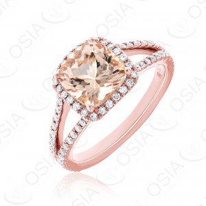 18 KARAT DIAMOND AND GEMSTONE RING