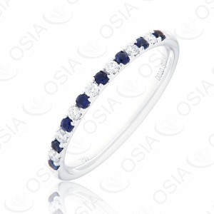 18k KARAT DIAMOND AND GEMSTONE RING