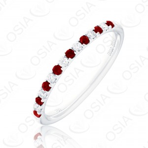 18k KARAT DIAMOND AND GEMSTONE RING