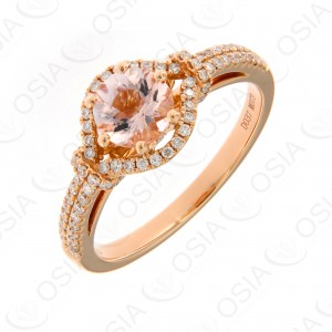 18 KARAT DIAMOND AND GEMSTONE RING