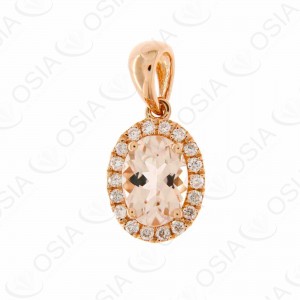 18 KARAT DIAMOND AND GEMSTONE PENDANT