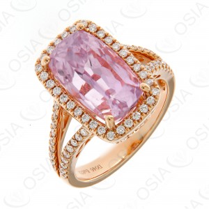 18 KARAT DIAMOND AND GEMSTONE RING