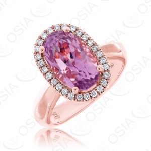 18 KARAT DIAMOND AND GEMSTONE RING