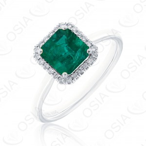 18 KARAT DIAMOND AND GEMSTONE RING