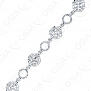 18 Karat White Gold Diamond Bracelet