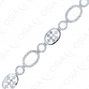 18 Karat White Gold Diamond Bracelet
