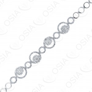 18 Karat White Gold Diamond Bracelet