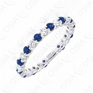 18k KARAT DIAMOND AND GEMSTONE RING