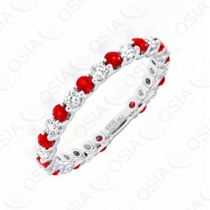18k KARAT DIAMOND AND GEMSTONE RING