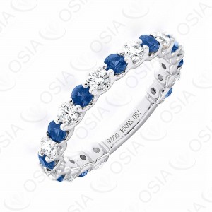 18k KARAT DIAMOND AND GEMSTONE RING
