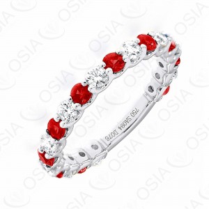 18k KARAT DIAMOND AND GEMSTONE RING