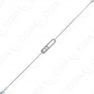 18 Karat Rose Gold Diamond Bracelet