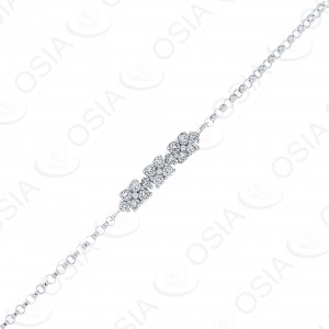 18 Karat White Gold Diamond Bracelet