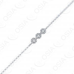 18 Karat White Gold Diamond Bracelet