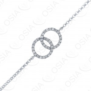 18 Karat White Gold Diamond Bracelet