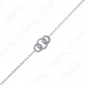 18 Karat White Gold Diamond Bracelet