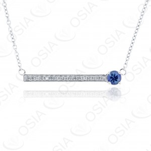 9 KARAT DIAMOND AND GEMSTONE NECKLACE