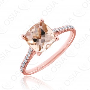 18 KARAT DIAMOND AND GEMSTONE RING