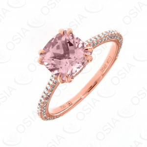 18 KARAT DIAMOND AND GEMSTONE RING