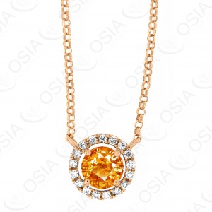 18 KARAT DIAMOND AND GEMSTONE NECKLACE