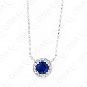 18 KARAT DIAMOND AND GEMSTONE NECKLACE