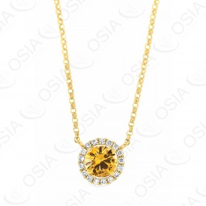 18 KARAT DIAMOND AND GEMSTONE NECKLACE