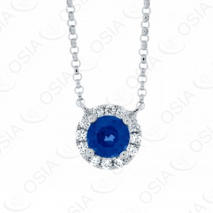 18 KARAT DIAMOND AND GEMSTONE NECKLACE