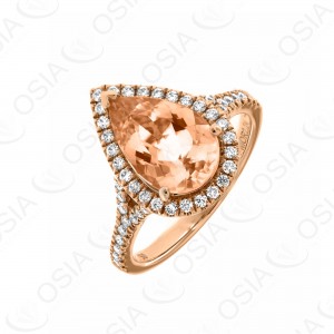 18 KARAT DIAMOND AND GEMSTONE RING