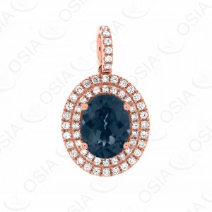 18 KARAT DIAMOND AND GEMSTONE NECKLACE
