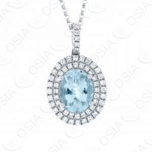 18 KARAT DIAMOND AND GEMSTONE NECKLACE