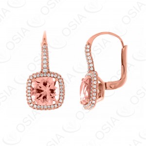 18 KARAT DIAMOND AND GEMSTONE EARRING