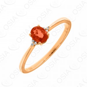 18 KARAT DIAMOND AND GEMSTONE RING