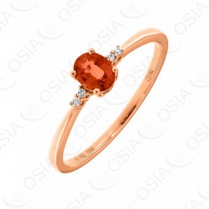 18 KARAT DIAMOND AND GEMSTONE RING