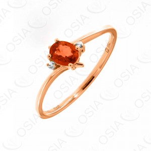 18 KARAT DIAMOND AND GEMSTONE RING