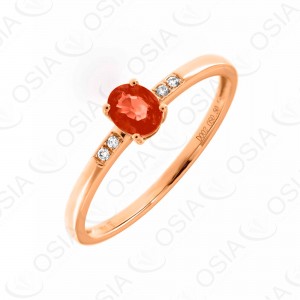 18 KARAT DIAMOND AND GEMSTONE RING