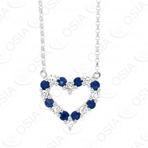18 KARAT DIAMOND AND GEMSTONE NECKLACE