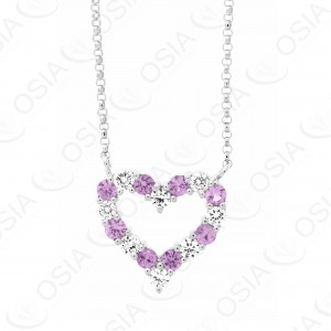 18 KARAT DIAMOND AND GEMSTONE NECKLACE