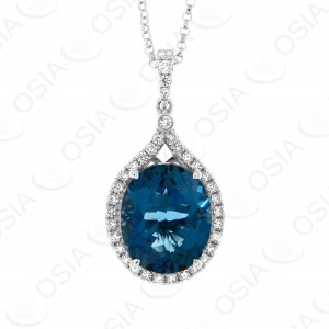 18 KARAT DIAMOND AND GEMSTONE NECKLACE