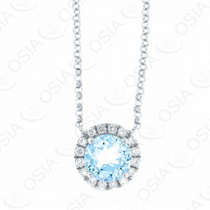 18 KARAT DIAMOND AND GEMSTONE NECKLACE