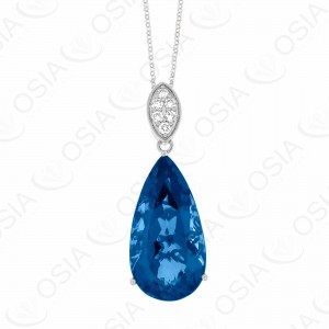 18 KARAT DIAMOND AND GEMSTONE NECKLACE