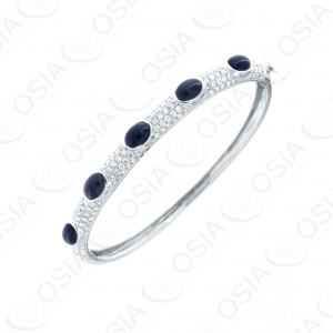 18 KARAT DIAMOND AND GEMSTONE BRACELET