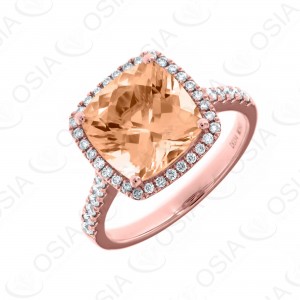 18 KARAT DIAMOND AND GEMSTONE RING