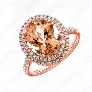 18 KARAT DIAMOND AND GEMSTONE RING