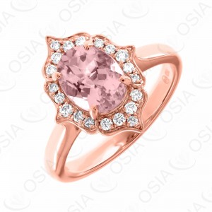 18 KARAT DIAMOND AND GEMSTONE RING
