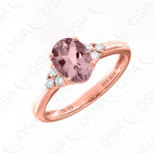 18 KARAT DIAMOND AND GEMSTONE RING