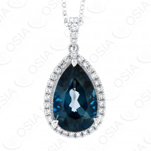 18 KARAT DIAMOND AND GEMSTONE NECKLACE