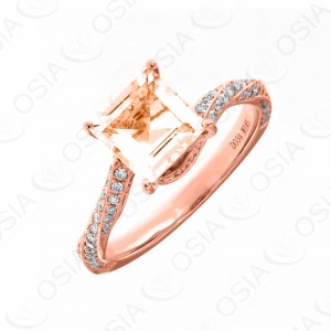 18 KARAT DIAMOND AND GEMSTONE RING