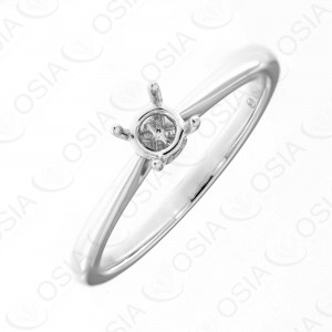 18 KARAT SEMI-MOUNT RING