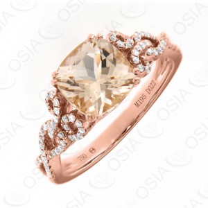 18 KARAT DIAMOND AND GEMSTONE RING
